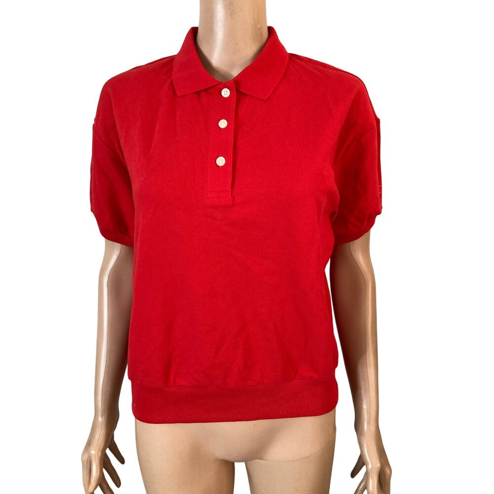 Everlane Red Polo Knit Top - Picture 10 of 10